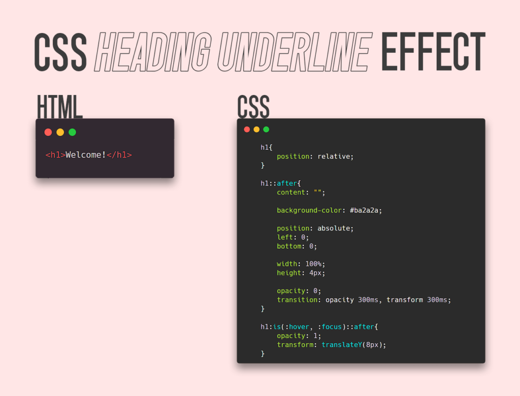 CSS Heading Underline Effect - Bite-sized CSS